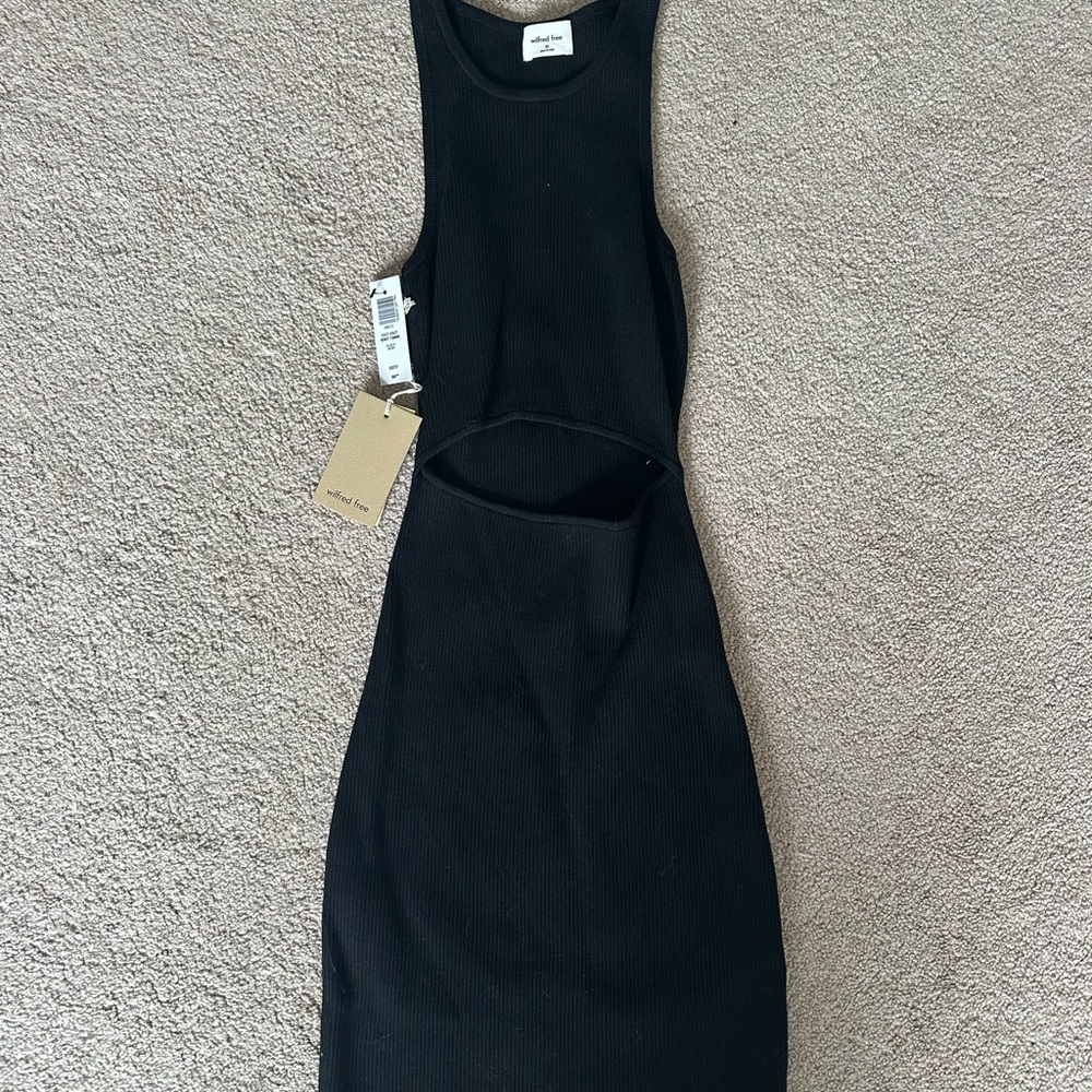 Aritzia Black Backless Dress
